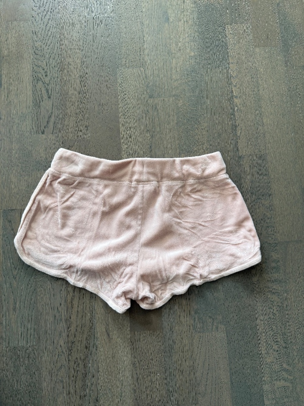 Pink Velour Drawstring Lounge Shorts Size S Matchin Sweater Avail. Juicy Couture - Picture 6 of 8